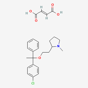 molecular formula C25H30ClNO5 B14866593 Clemastine fumarate salt 