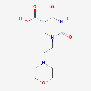 molecular formula C11H15N3O5 B14866609 1-(2-Morpholinoethyl)-2,4-dioxo-1,2,3,4-tetrahydropyrimidine-5-carboxylic acid 