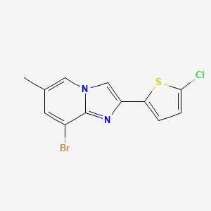 8-Bromo-2-(5-chlorothiophen-2-yl)-6-methylimidazo[1,2-a]pyridine