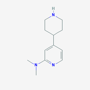 N,N-Dimethyl-4-(piperidin-4-YL)pyridin-2-amine