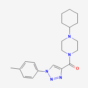 (4-cyclohexylpiperazin-1-yl)[1-(4-methylphenyl)-1H-1,2,3-triazol-4-yl]methanone