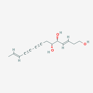 molecular formula C14H18O3 B14866654 (3E,5R,6R,12E)-tetradeca-3,12-dien-8,10-diyne-1,5,6-triol 