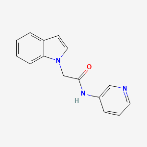 molecular formula C15H13N3O B14866661 2-(1H-indol-1-yl)-N-(pyridin-3-yl)acetamide 