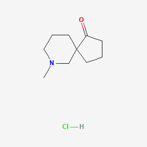 molecular formula C10H18ClNO B14866704 7-Methyl-7-azaspiro[4.5]decan-1-one hydrochloride 