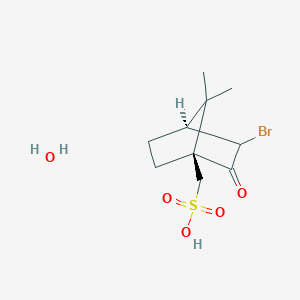 [(1S,4S)-3-bromo-7,7-dimethyl-2-oxo-1-bicyclo[2.2.1]heptanyl]methanesulfonic acid;hydrate