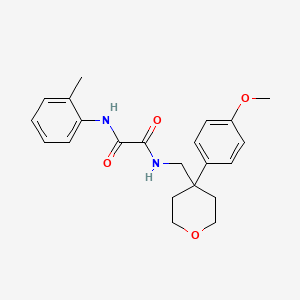 N-{[4-(4-methoxyphenyl)tetrahydro-2H-pyran-4-yl]methyl}-N'-(2-methylphenyl)ethanediamide