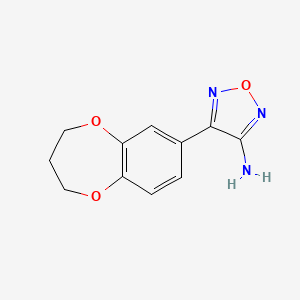 4-(3,4-dihydro-2H-benzo[b][1,4]dioxepin-7-yl)-1,2,5-oxadiazol-3-amine