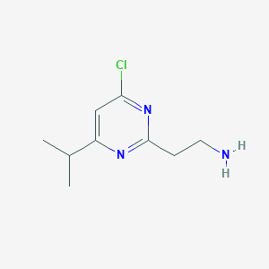 molecular formula C9H14ClN3 B14866731 2-(4-Chloro-6-isopropylpyrimidin-2-YL)ethanamine CAS No. 944899-04-1