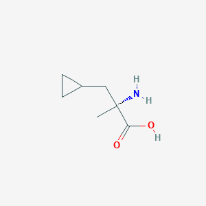 molecular formula C7H13NO2 B14866763 (2R)-2-Amino-3-cyclopropyl-2-methylpropanoic acid 