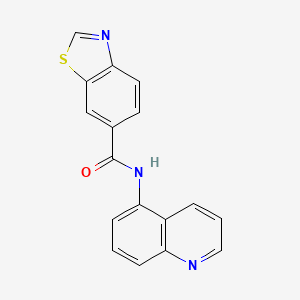 N-(quinolin-5-yl)benzo[d]thiazole-6-carboxamide