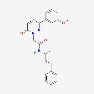 2-(3-(3-methoxyphenyl)-6-oxopyridazin-1(6H)-yl)-N-(4-phenylbutan-2-yl)acetamide