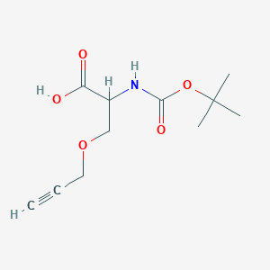 molecular formula C11H17NO5 B14866836 N-(tert-Butoxycarbonyl)-O-(prop-2-yn-1-yl)-DL-serine 