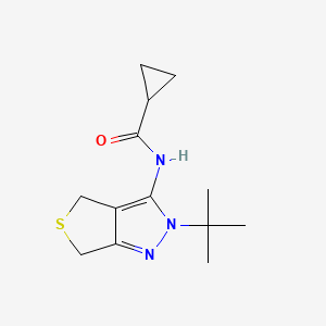 N-(2-tert-butyl-2,6-dihydro-4H-thieno[3,4-c]pyrazol-3-yl)cyclopropanecarboxamide