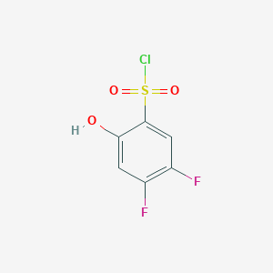 4,5-Difluoro-2-hydroxybenzene-1-sulfonyl chloride