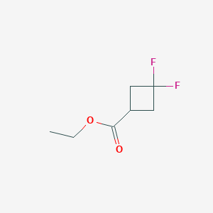 molecular formula C7H10F2O2 B1486689 Ethyl 3,3-difluorocyclobutanecarboxylate CAS No. 681128-38-1