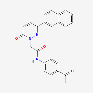 N-(4-acetylphenyl)-2-(3-(naphthalen-2-yl)-6-oxopyridazin-1(6H)-yl)acetamide