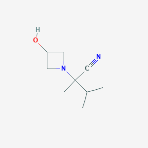 2-(3-Hydroxyazetidin-1-yl)-2,3-dimethylbutanenitrile