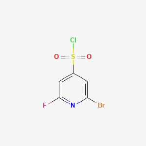 molecular formula C5H2BrClFNO2S B14866951 2-Bromo-6-fluoropyridine-4-sulfonyl chloride 