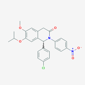 (R)-1-(4-chlorophenyl)-7-isopropoxy-6-methoxy-2-(4-nitrophenyl)-1,2-dihydroisoquinolin-3(4H)-one