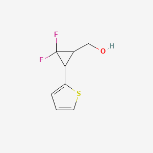 (2,2-Difluoro-3-(thiophen-2-yl)cyclopropyl)methanol