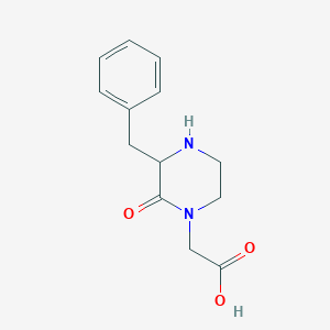 molecular formula C13H16N2O3 B14866983 (3-Benzyl-2-oxo-piperazin-1-YL)-acetic acid 