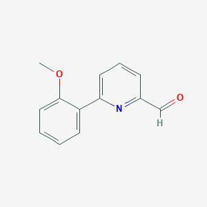 molecular formula C13H11NO2 B14867003 6-(2-Methoxyphenyl)pyridine-2-carbaldehyde 