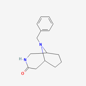 molecular formula C15H20N2O B1486703 10-苄基-3,10-二氮杂双环[4.3.1]癸烷-4-酮 CAS No. 897396-21-3