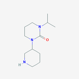 molecular formula C12H23N3O B14867031 1-isopropyl-3-(piperidin-3-yl)tetrahydropyrimidin-2(1H)-one 