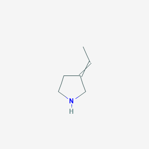 molecular formula C6H11N B14867034 3-Ethylidenepyrrolidine 