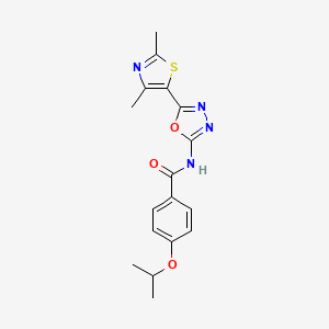 N-(5-(2,4-dimethylthiazol-5-yl)-1,3,4-oxadiazol-2-yl)-4-isopropoxybenzamide