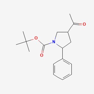 Tert-butyl 4-acetyl-2-phenylpyrrolidine-1-carboxylate