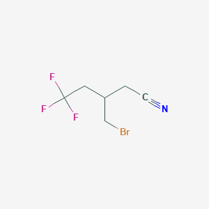 3-(Bromomethyl)-5,5,5-trifluoropentanenitrile