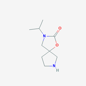 molecular formula C9H16N2O2 B14867057 3-Isopropyl-1-oxa-3,7-diazaspiro[4.4]nonan-2-one 