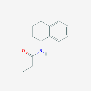 molecular formula C13H17NO B14867059 N-(1,2,3,4-tetrahydronaphthalen-1-yl)propanamide 