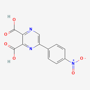 molecular formula C12H7N3O6 B1486707 5-(4-硝基苯基)吡嗪-2,3-二甲酸 CAS No. 1148027-10-4