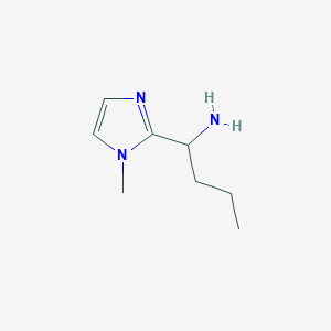 molecular formula C8H15N3 B1486708 1-(1-甲基-1H-咪唑-2-基)-1-丁胺 CAS No. 1033693-05-8