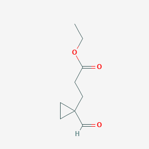 Ethyl 3-(1-formylcyclopropyl)propanoate