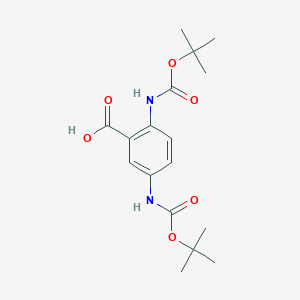 2,5-Bis((tert-butoxycarbonyl)amino)benzoic acid