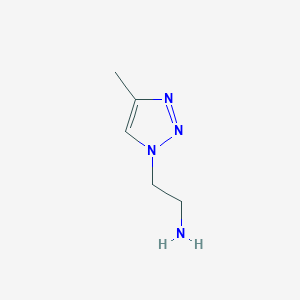 molecular formula C5H10N4 B1486709 2-(4-Methyl-1h-1,2,3-triazol-1-yl)ethanamine CAS No. 1086601-35-5