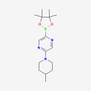 5-(4-Methylpiperidin-1-yl)pyrazine-2-boronic acid pinacol ester