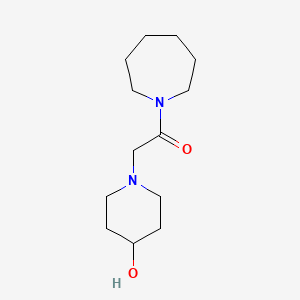 molecular formula C13H24N2O2 B1486710 1-(氮杂环戊-1-基)-2-(4-羟基哌啶-1-基)乙烷-1-酮 CAS No. 1208726-57-1