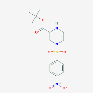 Tert-butyl 4-nosyl piperazine-2-carboxylate