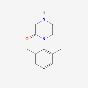 molecular formula C12H16N2O B14867110 1-(2,6-Dimethyl-phenyl)-piperazin-2-one 