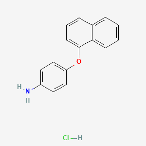 molecular formula C16H14ClNO B1486713 4-(1-Naphthyloxy)aniline hydrochloride CAS No. 6888-97-7