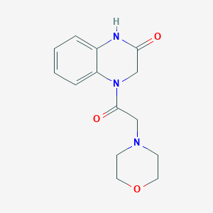 4-(2-morpholinoacetyl)-3,4-dihydroquinoxalin-2(1H)-one