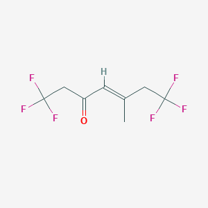 molecular formula C8H8F6O B1486716 1,5-二(三氟甲基)-4-甲基戊-3-烯-2-酮 CAS No. 885275-81-0