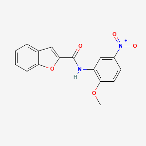 molecular formula C16H12N2O5 B14867204 N-(2-methoxy-5-nitrophenyl)-1-benzofuran-2-carboxamide 