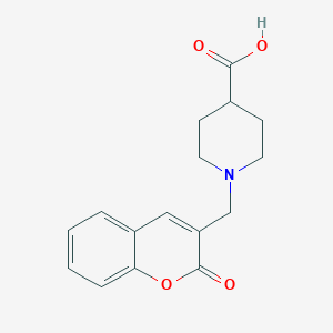molecular formula C16H17NO4 B1486724 1-[(2-oxo-2H-chromen-3-yl)methyl]piperidine-4-carboxylic acid CAS No. 1204298-28-1