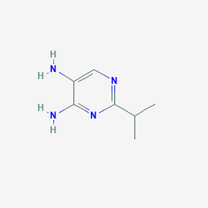 molecular formula C7H12N4 B14867247 2-Isopropylpyrimidine-4,5-diamine 