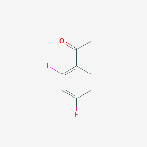 molecular formula C8H6FIO B14867266 4'-Fluoro-2'-iodoacetophenone 